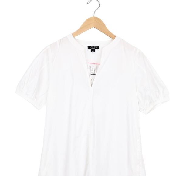 J.Crew Delilah Dress Cotton Poplin White Size XS Tall NWT - Picture 3 of 11